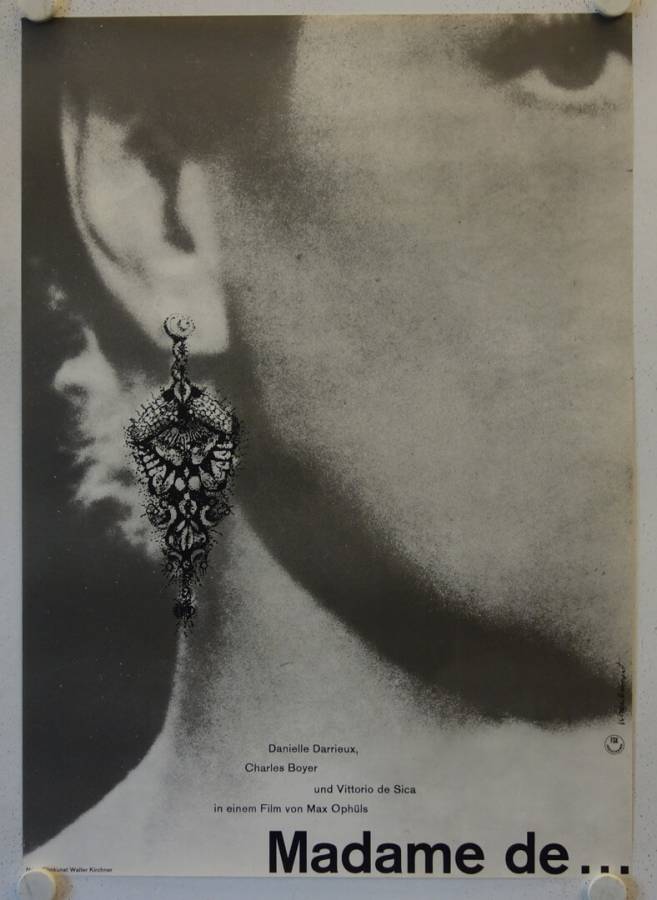 Madame de ... originales deutsches Filmplakat (R60s)